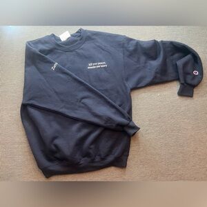 New, Never Worn, Navy Blue Zarna Garg Merch Swearshirt